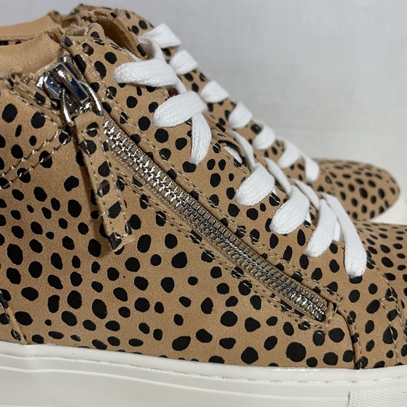 Universal Thread Leopard Print High Top Sneakers Women’s Size 8 Lace Up & Zip - Picture 7 of 9